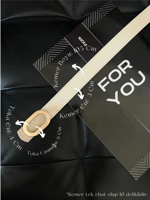 Fiori Oval Tokalı Kadın Pantolon Kemeri, Ceket Kemeri, Gömlek Kemeri, Elbise Kemeri