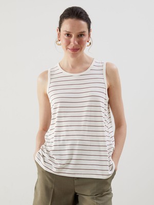 Lc Waikiki Yeni Sezon Bisiklet Yaka Çizgili Kadın Atlet