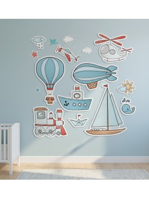 Sensei Sticker 3D Çocuk Odası Sticker - Duvar Sticker - Parlak Renkler - Kolay Uygulama