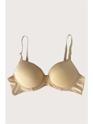 Letsii Mikro Kumaş Push-Up Dolgulu Balenli Destekli Sütyen Ten Renk