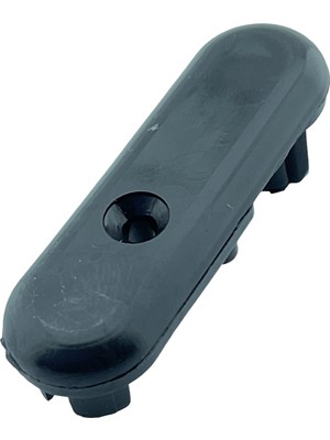 MorPerde Zebra Perde Oval Siyah Etek Çıta Tıpası