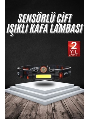 Argesco Mühendislik Kafa Lambası Çalışma Işığı Süper Parlak Mıknatıslı Lityum Lion Pilli