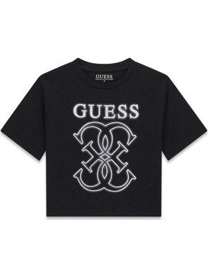 Guess Bg Store Kız Çocuk Siyah Tshirt