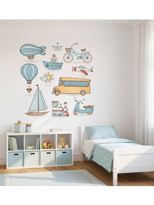 Sensei Sticker 3D Çocuk Odası Sticker - Duvar Sticker - Parlak Renkler - Kolay Uygulama