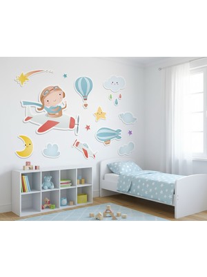 Sensei Sticker 3D Çocuk Odası Sticker - Duvar Sticker - Parlak Renkler - Kolay Uygulama