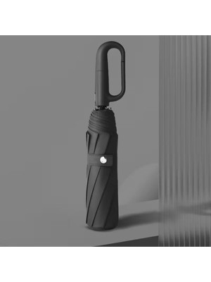 Normadia Otomatik Çalışan 10 Fiber Telli Kanca Saplı Şemsiye