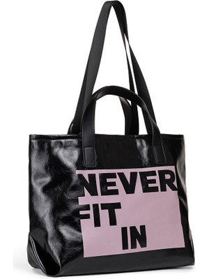 Twist SLOGAN BASKILI ÇİFT ASKILI ÇANTA TS1260052038001