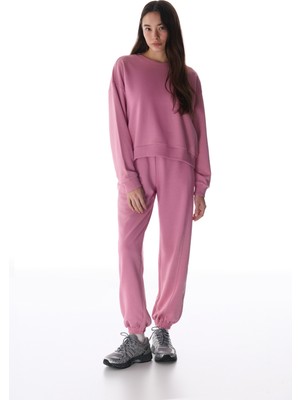 Penti Gül Kurusu Dikiş Detaylı Yüksek Bel Pamuklu Jogger