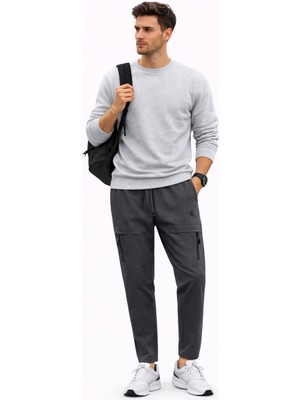 Rapapa Erkek Kargo Jogger Pantolon – Rahat Kesim, Günlük & Spor Kullanım 2796 Gri