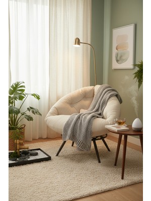 AVYNA Duolaor™  Premium Tekli Koltuk Berjer | Minderli & Yastıklı Modern Tv ve Dinlenme Koltuğu - Ithal Kumaş