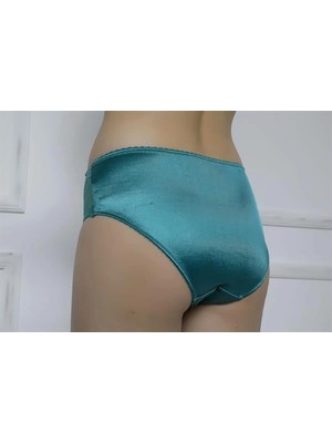 Letsii Dantel Detaylı Kadın Slip Külot Yeşil Renk