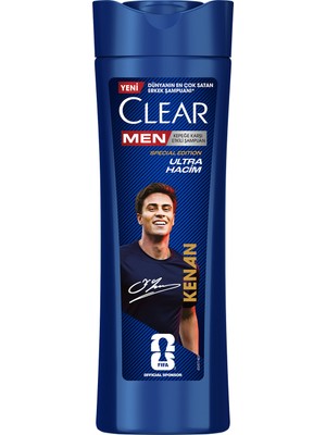 Clear Men Kepeğe Karşı Etkili Şampuan Kenan Yıldız Ultra Hacim 350 ml