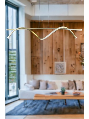 Eclipse Eskitme Renk Modern Tasarım-Oturma Odası-Çocuk Odası-Mutfak-Salon Beyaz LED Sarkıt Avize