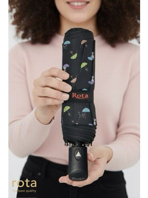 Normadia Rüzgara Dayanıklı 10 Telli Yarım Otomatik Fiber Telli Şemsiye