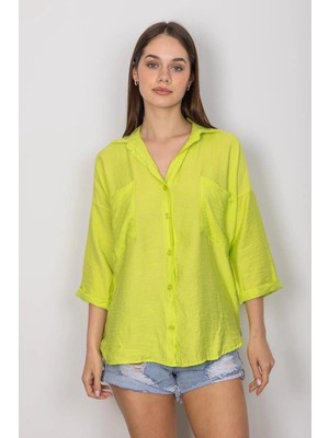 Zengezur Mall Storozde Cepli Salaş Gömlek T1010 Yeşil (Beden: Xl)