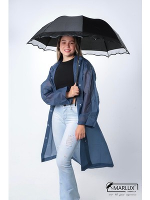 Normadia Şık Siyah Dantelli Kadın Şemsiye | Zarif ve Elegant Tasarım