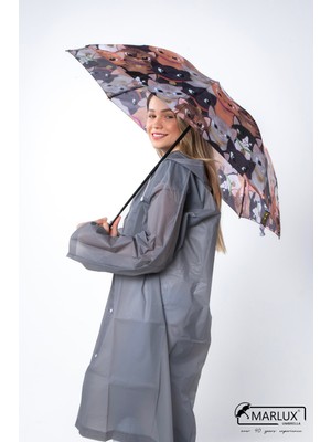 Normadia Kedi Desenli 8 Telli Rüzgara Dayanıklı Şemsiye, Şık ve Hafif Tasarım