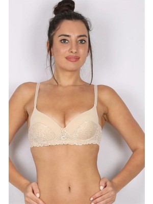 Letsii Rahat Kesim Desteksiz Sütyen Ten Renk