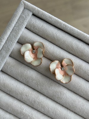 İrem Yıldız Trend Renkli Zarif Çelik Küpe