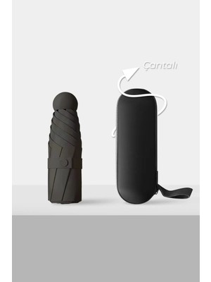 Normadia Kompakt Kılıflı Mini Seyahat Şemsiyesi, Pratik ve Şık Tasarım