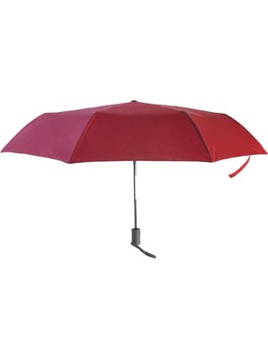 Normadia Renkli Bordo Tam Otomatik Şemsiye, Rüzgara Dayanıklı ve Çanta Boy