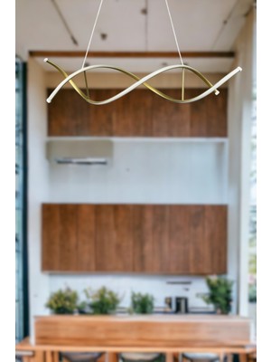 Lumora Eskitme Renk Modern Tasarım Cafe - Mutfak - Salon Beyaz LED Sarkıt Avize