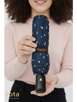 Normadia Rüzgara Dayanıklı 10 Telli Otomatik Fiber Şemsiye, Deniz Teması