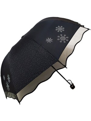 Normadia Şemsiye, Kar Tanesi Taş Baskılı, Hafif ve Dayanıklı, Renkli Tasarım