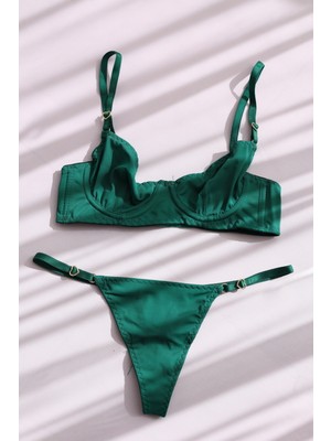 Lovenel Micro Brode Yeşil Ayarlanabilir Alt Üst Takım