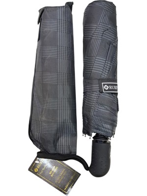 Rubenis Şık ve Dayanıklı 10 Telli Otomatik Kırmalı Yağmur Şemsiyesi