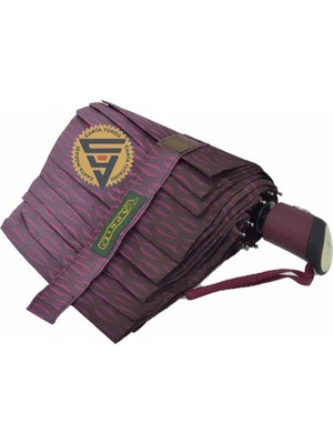 Normadia Mor Desenli Kadın Tam Otomatik Şemsiye, Şık ve Kullanışlı Tasarım