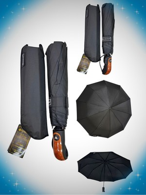 Rubenis Şemsiye, 10 Telli, Üç Kırmalı, Otomatik Açılır, Dayanıklı ve Şık Tasarım