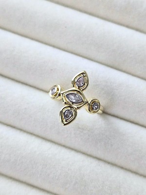 Diva Viva - Tasarım Form Vintage Yüzük (KOD-442)