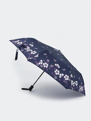 Normadia Renkli Çiçek Desenli Otomatik Şemsiye, Hafif ve Şık Tasarım