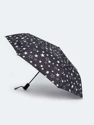 Normadia Yıldız Desenli Otomatik Katlanabilir Şemsiye, Pratik ve Şık Kullanım