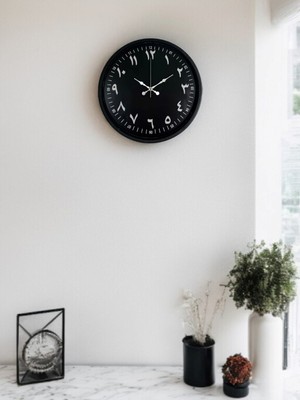 Lowell Home 36 cm Siyah Arapça Rakamlı Duvar Saati LWLHM-RSYT367