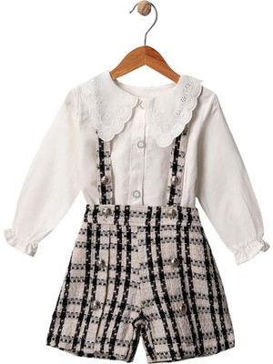 Celira Hkursat Beyaz Jakarlı Gömleli Takım 2y,3y,4y,5y