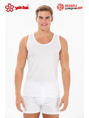 Yıldız Çamaşır Yıldız 375 Erkek Formen Beyaz Likralı Vücudu Saran Sporcu Rambo 1 Adet Atlet