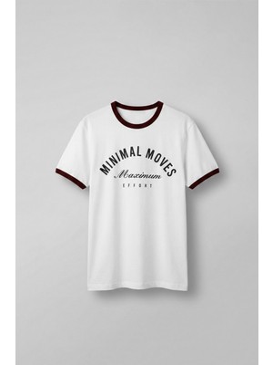 Abluka Online Erkek Regular Fit Kontrast Detaylı T-Shirt Ekru