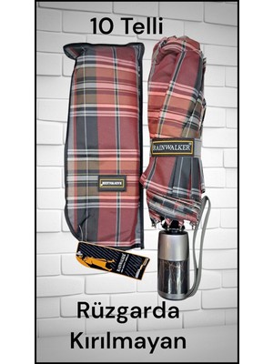 Normadia Rüzgarda Kırılmaz 10 Telli Tam Otomatik Şemsiye, Şık ve Dayanıklı Tasarım