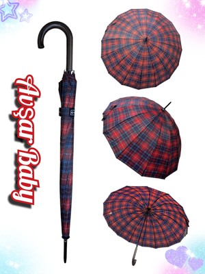 Rubenis 16 Telli Otomatik Yağmur Şemsiyesi, Şık ve Dayanıklı Tasarım