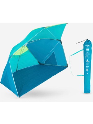 Normadia Renkli 3 Kişilik Plaj Şemsiyesi, SPF50+ Gölgelik, Iwiko 180