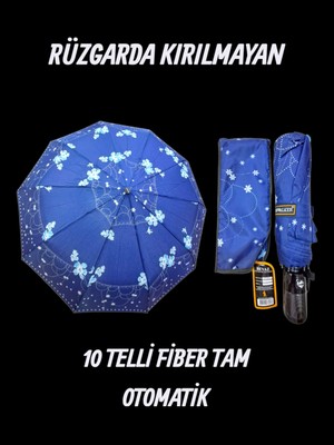 Normadia Yüksek Kalite Fiber 10 Telli Otomatik Şemsiye, Güçlü ve Dayanıklı Tasarım