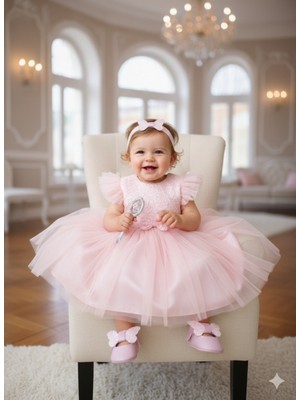 Çago Kids Ilkadım Bilekten Gizli Lastikli Giydirimi Kolay Bandana Seti ile Takım