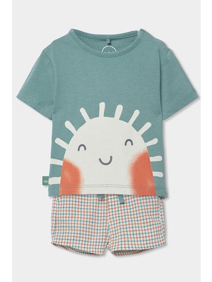 Boboli Güneş Desenli 2'li Takım 6-24 Ay Yeşil