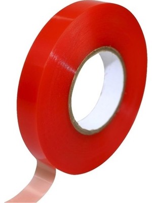Bereket Silikonlu Çift Taraflı Montaj Bandı 18 mm X 2 mt Kırmızı Renkli Dayanıklı Özellik