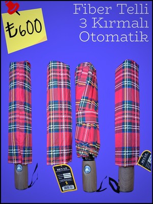 Normadia Dayanıklı Fiber Gövde 10 Telli Otomatik Rüzgarda Koruyucu Şemsiye