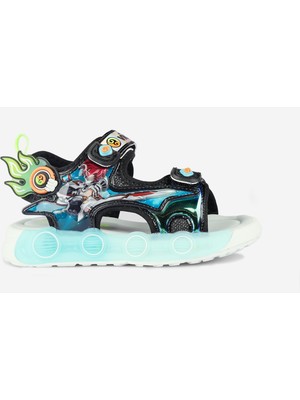 Vicco Kodi Işıklı Erkek Okul Öncesi Siyah Sandalet