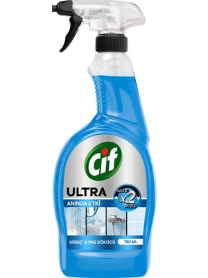 Cif Ultra Sprey Kireç ve Pas Sökücü 750 ml
