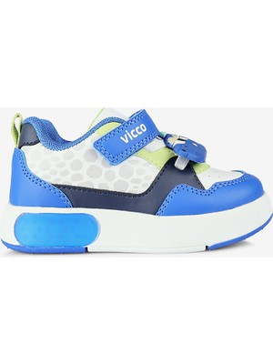 Vicco Borka Işıklı Erkek Okul Öncesi Saks Mavi Sneaker